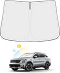 Windshield Sun Shade for Kia Sorento 2021-2025 2026 Accessories Thicken 6-Layer Front Window Sunshade Cover Sun Visor Protector Foldable Block UV Rays Keep Vehicle Cool