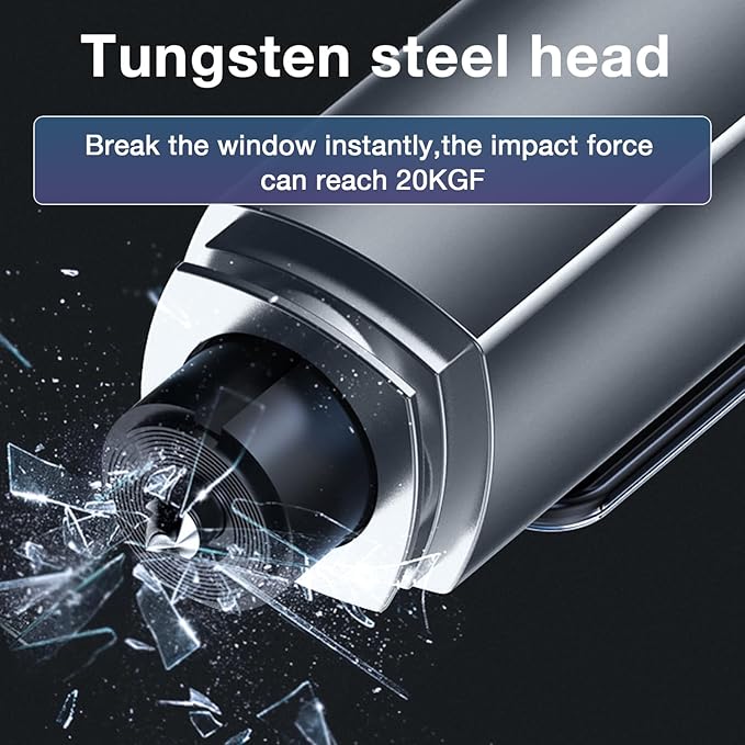Car Window Breaker Tool, Window Breaker Seatbelt Cutter, Emergency Glass Breaker and Auto Escape Tool，Car Accessories