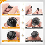GOOACC 240PCS Bumper Retainer Clips Car Plastic Rivets Fasteners Push Retainer Kit 12 Popular Sizes Auto Push Pin Rivets Set 