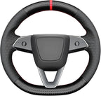 MEWANT DIY Stitching Steering Wheel Cover Wrap for Tesla Model 3 Highland 2023-2025/Model Y 2025 Highland for Tesla Model 3/Model Y Accessories