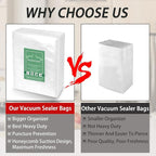 11" x 16" Vacuum Sealer Bags Heavy Duty Pre-Cut Design Commercial Grade Food Sealable Bag for Heat Seal Food Storage,Smell Pr
