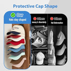 MACOPRO Hat Organizer for Baseball Caps for wall,2 Pack Cap Racks, Rack Hanger Storage Display Holder Hooks Stand for Closet 