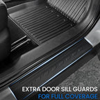 Floor Mats Cargo Mat Set for 2022-2025 2026 Mitsubishi Outlander (Not Fit Sport or PHEV), All Weather TPE Backrest Mat Trunk Mat Cargo Liner Accessories(Floor Mats+Backrest Mats+Cargo Mat)