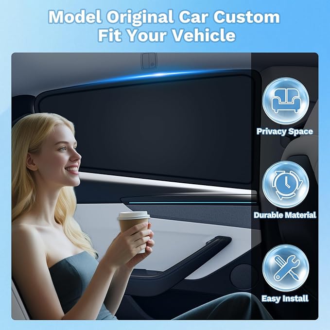 KUST Car Window Shades for Subaru Forester 2025-2026 Windshield Sun Shade Side Window Cover UV Block Privacy Protection Accessories for Camping Blackout Rear Back Full Set 8PCS
