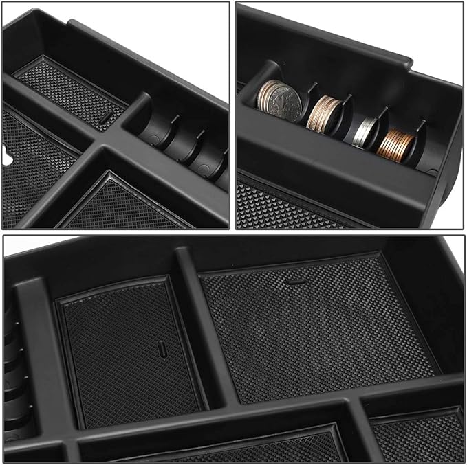 DNA Motoring Center Console Organizer Tray Compatible with 15-18 F150, Armrest Storage Box, ZTL-Y-0006