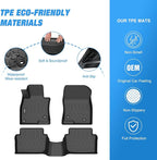 Nilight TPE Floor Mats for Mazda 3 2014 2015 2016 2017 2018, All Weather Custom Fit Heavy Duty Floor Liners