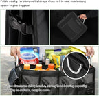 Trunk Organizer with Lid, 28L Collapsible 2-Compartment Car Storage Box with Reinforced Handles, Multipurpose Waterproof Oxford Storage