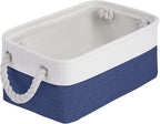Storage Baskets for Shelves 11.8x7.9x5.2 Inch, Foldable Fabric Storage Bins with Handles, Small Storage Baskets for Organizin