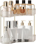 YCIA&DONE Corner Bathroom Counter Organizer, Makeup Organizer for Vanity, Skincare Cosmetic Perfume Tray, Corner Countertop S