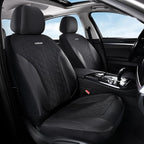 Coverado Car Seat Covers 5 Seats, Seat Covers Full Set, Mesh Breathable Seat Protectors, 5-Piece Spill-Proof Black Automotive