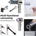 car Vacuum Portable Cordless, 18000PA Brushless Motor Hand Held Vacuum,Air Duster, 120W High Power Mini Vacuum Cleaner Foldab