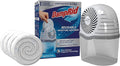 DampRid Reusable Moisture Absorber with 4 Drop-In Tablets, Fragrance Free, 15.8 oz., Attract and Trap Excess Moisture &