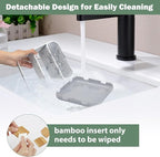 Chintu Toothbrush Holders for Bathrooms - 6 Slots Electric Tooth Brushing Holder, Bathroom Countertop Organizer for Kids Fami