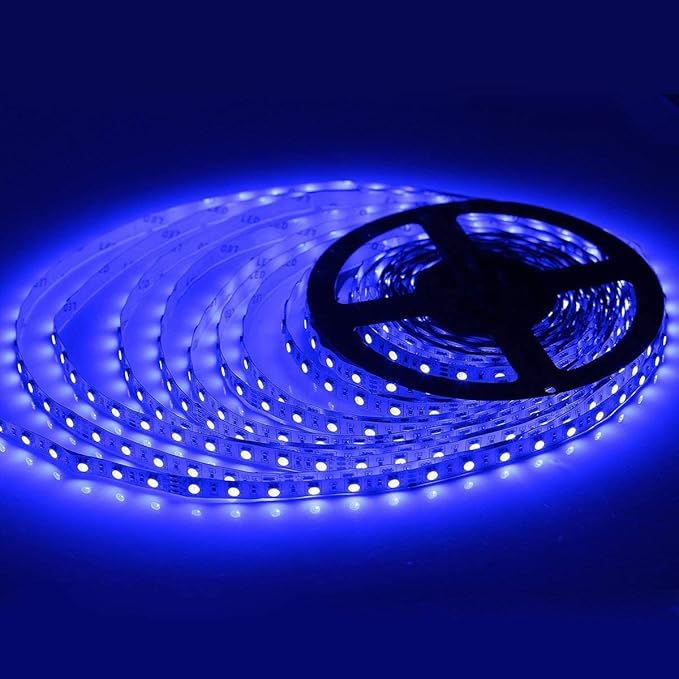 SUPERNIGHT 32.8 FT RGB LED Light Strip, 10M 600leds Multi-Color DC 24V Rope Lighting Non-Waterproof Decorate Bedroom TV Backlighting Car Party (Only Light Strip)