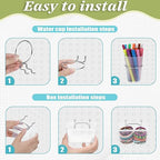 20 Pcs Pegboard Organizer Accessories Clear Peg Board Bins and Cups with Hooks and Loops Kit Pegboard Baskets Set for Craft R