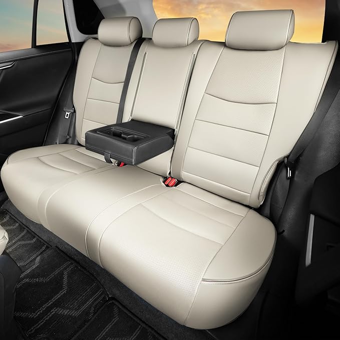 HKZ Fit RAV4 Car Seat Covers Set for 2019 2020 2021 2022 2023 2024 2025 Toyota RAV4 LE,XLE,XLE Premium,Limited - 5 Seats Full
