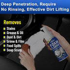 Car Interior Cleaner Kit Multifunctional Foam Cleaner, Clean Cars Seat Carpet Upholstery with Detailing Brush & Towel Deep In