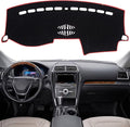 KEYOOG Dashboard Cover Dash Mat Fit for Fo-rd Explorer 2019-2011 (Without HUD Models), Car Dash Board Mat Anti-Glare Carpet, 