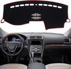 KEYOOG Dashboard Cover Dash Mat Fit for Fo-rd Explorer 2019-2011 (Without HUD Models), Car Dash Board Mat Anti-Glare Carpet, 