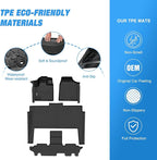 Nilight Floor Mats for Dodge Grand Caravan 7 Seats 2011-2021/2008-2016 Town & Country (Stow'n Go Only) All Weather Custom Fit Heavy Duty Floor Liners