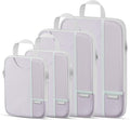 Percover Compression Packing Cubes 4-Piece Set, Packing Cubes Compression for Travel with Label Pockets, Travel Organizer for
