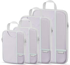 Percover Compression Packing Cubes 4-Piece Set, Packing Cubes Compression for Travel with Label Pockets, Travel Organizer for