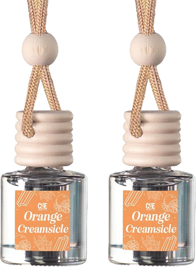 CANDECraftCo Car Air Hanging Fragrance Oil, Car Auto Freshener for Essential Oils, Scents Fragrance Aromatherapy Automobile D