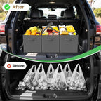 WISELIFE Reusable Grocery Bags 8 Pack - Collapsible Tote Shopping Bags with Sturdy Handles & Bottom to Stands Upright, Grey