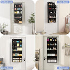 FENTEC 2 Pack Over the Door Shoe Organizer, Hanging Shoe Organizers with Large Pockets Shoe Holder Hanging Shoe Rack for Clos