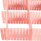 MUKCHAP 72-Piece DIY Grid Drawer Organizer - 12.6 Inch Adjustable Drawer Dividers for Sock, Underwear, Scarf - 36 White, 36 P