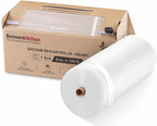 [2025 New] Bonsenkitchen 8” x 150’ Vacuum Sealer Bags Rolls with Cutter for Food Storage, Commercial Grade, BPA Free, Great f