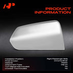 A-Premium Passenger Side Rearview Mirror Cover Cap - Compatible with Chevrolet Tahoe Suburban & GMC Yukon XL & Cadillac Escalade, 2021 2022 2023 2024 - Chrome, Without Turn Signal Hole