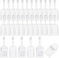 Dunzy 30 Pieces Leather Luggage Tag Women Identifiers Travel Suitcase Tags for Luggage Travel Backpack Bag Wedding Favors Wom