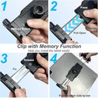 Car Seat Headrest Tablet Holder, [Mobile Folding Arm] Back Seat Tablet Mount for Road Trip, Fit Thickness Case (Deep Max 1.18'') for iPad Pro 12.9/ Air/Mini, Galaxy Tab, All 6.1-15.6" Devices