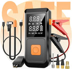 GOLDFOREST Car Battery Jump Starter with Air Compressor 4000A 150PSI, Portable Car Jumper Starter (10L Gas/8L Diesel), 12V Jump Box with Auto-Stop Tire Inflator, LCD Display, LED Light, Jumper Cables