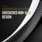 HAOTULE New Nappa Leather car Steering Wheel Cover, Universal 15 inch Black