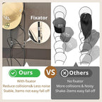 LINFIDITE 10 Pack Hat Rack Hanger Holder Organizer Closet Hanging Baseball Cap Display Storage Rack for Scarves Handbags Towe