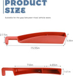 2PCS Car Seat Gap Filler,Car Accessories Car Organizer,Cars Seat Gap Filler Organizer with 2 Storage Areas,Used for Phone,Wallets,Keys,Eyeglasses,Fit for Most Cars,Trucks,SUVs (Red)