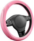 Road Comforts Car Steering Wheel Cover - Microfiber Leather Steering Wheel Wrap Sports 14.5-15 Inch Steering Wheel Cover Non-