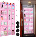 CTTZCKJ Over The Door Organizer For Cruise Ships|Magnetic Door Organizers with 24-Pocket for Cruise Ship|55"x21"|Cruise Over 