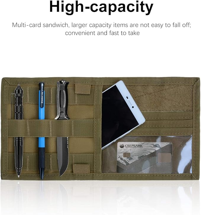 ROARING FIRE MOLLE Car Sun Visor Organizer - Tactical Panel for Trucks, SUV & Police Vehicles | Compatible with Pouches & Storage Accessories