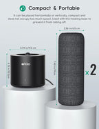 Mini Dehumidifier, Afloia Gun Safe Rechargeable Cordless with Heating Base, Quiet Small Portable for Space Room Bathroom
