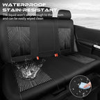 CAR PASS 3D Neoprene Back Seat Cover, Waterproof Rear Seat Covers Universal Fit for Cars Sedans Trucks Vans and SUVs, Black