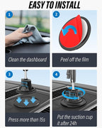 woleyi Tablet Holder for Car Truck Heavy Duty Suction Cup [Large Clamp] [Thick Case Friendly] Tablet Mount for Windshield, Dashboard, Window, for iPad Pro Air Mini, iPhone, Galaxy Tab, 6-15.6 Devices