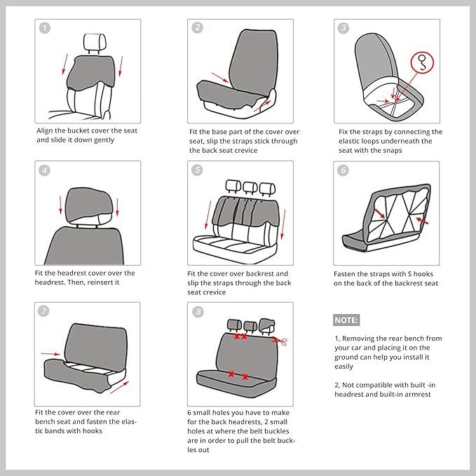 AUTOFAN Zebra Car Seat Covers for Full Set with 2 Seat Belt Pads & Universal 15 Inch Steering Wheel Cover Fit for Cars, Truck