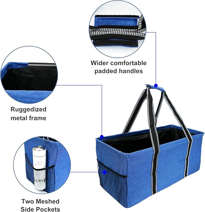 50L Utility Tote Bag Reusable Grocery Shopping Bag