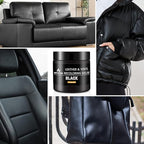 Leather Recoloring Balm - Black Leather Repair Kit for Furniture, Dye, Recolor, Renew, Repair & Restore Aged, Faded, Cracked,