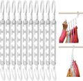 Wonder Hanger Max 10-Pack Space Saving Hangers, Reinforced Hooks Swivels 360°, Cascading Hanger, College Dorms & Storage Clos