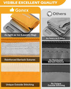 Gonex 8 Set Expandable Mesh Packing Cubes for Travel - Compression Packing Organizers with Toiletry, Laundry, Shoe & Cable Ba