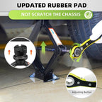 Car Jack Kit 2.5 Ton (5512 lbs) with Rubber Jack Pad,Emergency Kit Tire Changing Kit for Car SUV MPV